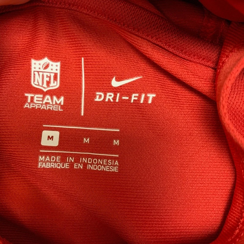 San Francisco 49ers Hoodie Womens M Red Nike Football NFL Long Sleeve Pullover